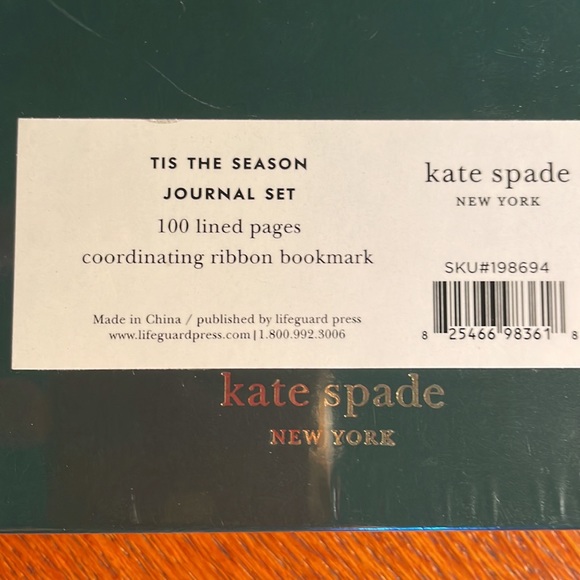 Kate Spade New York Holiday Hardcover Lined Journal Set of 2, Tis The Season' - Picture 5 of 7